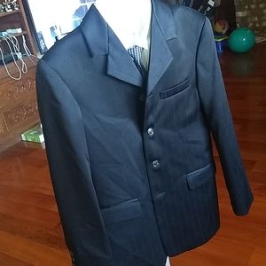 Boy's Dress Jacket, Shirt & Clip-on Tie